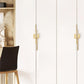 Pair of Modern Gold Cabinet Pulls for Dressers and Cabinets