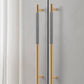 Modern Gold Knurled T-Bar Cabinet Handles and Knobs