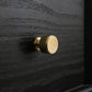 Ribbed Solid Brass Cabinet Pulls and Matching Knobs