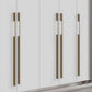 Modern Aluminum Alloy Slimline Gold Cabinet Drawer Handles