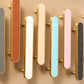 Colorful Leather Inlay Cabinet Handles for Wardrobes