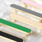 Colorful Leather Inlay Cabinet Handles for Wardrobes