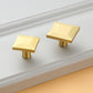 Gold Brass Square Bar Cabinet Pulls and Knobs