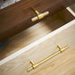 Brass Knurled T-Bar Cabinet Pulls and Drawer Handles