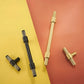Brass Knurled T-Bar Cabinet Pulls and Drawer Handles