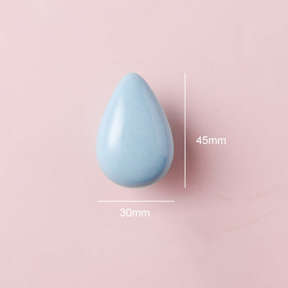 Colorful Ceramic Water-Drop Cabinet Knobs