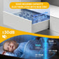 Undermount Soft Close Silver Drawer Slides with Rear mounting Bracket and Locking Devices