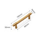 Gold Knurled Cabinet Pulls, Aluminum Alloy Drawer Handles