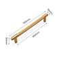 Gold Knurled Cabinet Pulls, Aluminum Alloy Drawer Handles