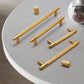 Gold Knurled Cabinet Pulls, Aluminum Alloy Drawer Handles