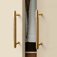 Gold Knurled Cabinet Pulls, Aluminum Alloy Drawer Handles