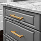 Gold Knurled Cabinet Pulls, Aluminum Alloy Drawer Handles