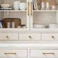 Gold Knurled Cabinet Pulls, Aluminum Alloy Drawer Handles
