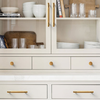 Gold Knurled Cabinet Pulls, Aluminum Alloy Drawer Handles