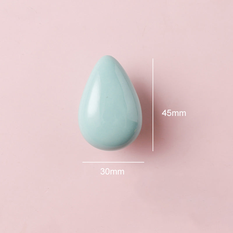 Colorful Ceramic Water-Drop Cabinet Knobs