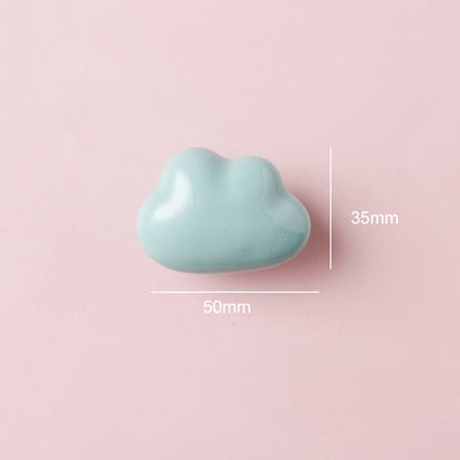 Colorful Ceramic Cloud Dresser Knobs