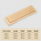 Minimalist Recessed Edge Cabinet Handles for Drawers and Cabinets