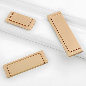 Minimalist Recessed Edge Cabinet Handles for Drawers and Cabinets