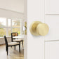 Heavy Duty Round Passage Door Knobs for Hallway and Closet Doors