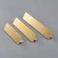 Brushed Gold Solid Brass Flat Bar Cabinet Pulls and Handles