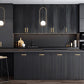 Brushed Gold Solid Brass Flat Bar Cabinet Pulls and Handles