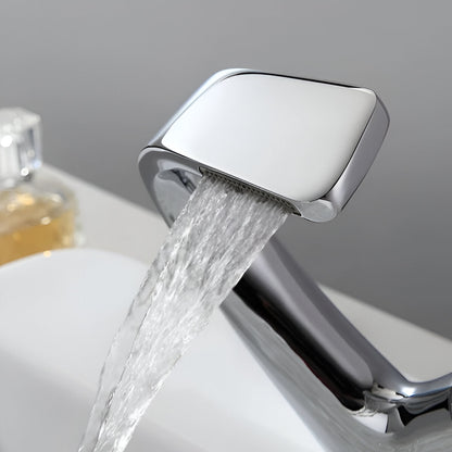 Rivora Modern Waterfall Basin Bathroom Sink Faucet, Single Handle Single Hole