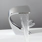 Rivora Modern Waterfall Basin Bathroom Sink Faucet, Single Handle Single Hole