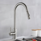 Tavora Touch Kitchen Faucet with Pull-Down Sprayer, Single Handle Stainless Steel Faucet