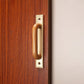 Wood and Zinc Alloy Cabinet Door Pulls with Backplate