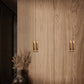 Wood and Zinc Alloy Cabinet Door Pulls with Backplate
