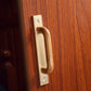Wood and Zinc Alloy Cabinet Door Pulls with Backplate