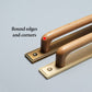 Wood and Zinc Alloy Cabinet Door Pulls with Backplate