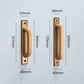 Wood and Zinc Alloy Cabinet Door Pulls with Backplate