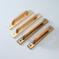 Wood and Zinc Alloy Cabinet Door Pulls with Backplate