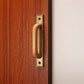 Wood and Zinc Alloy Cabinet Door Pulls with Backplate
