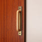 Wood and Zinc Alloy Cabinet Door Pulls with Backplate