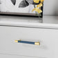 Colorful Leather and Brass Cabinet Pulls and Knobs