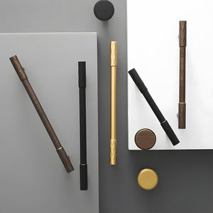 Faceted Solid Brass Cabinet Handles and Knobs