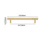 Faceted Solid Brass Cabinet Handles and Knobs
