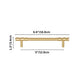 Faceted Solid Brass Cabinet Handles and Knobs