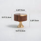 High-end Walnut Wood Brass Cabinet Knob