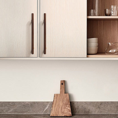 Wood Round Bar Cabinet Pulls and T-Knobs for Wardrobes
